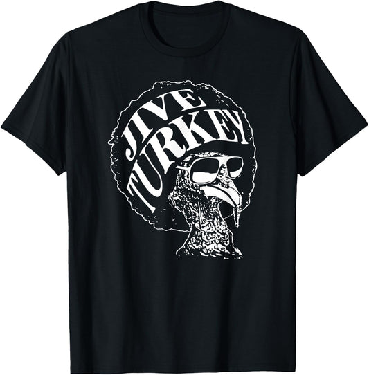 Funny jive thanksgiving cool turkey day retro T-Shirt - T-Shirt | Black