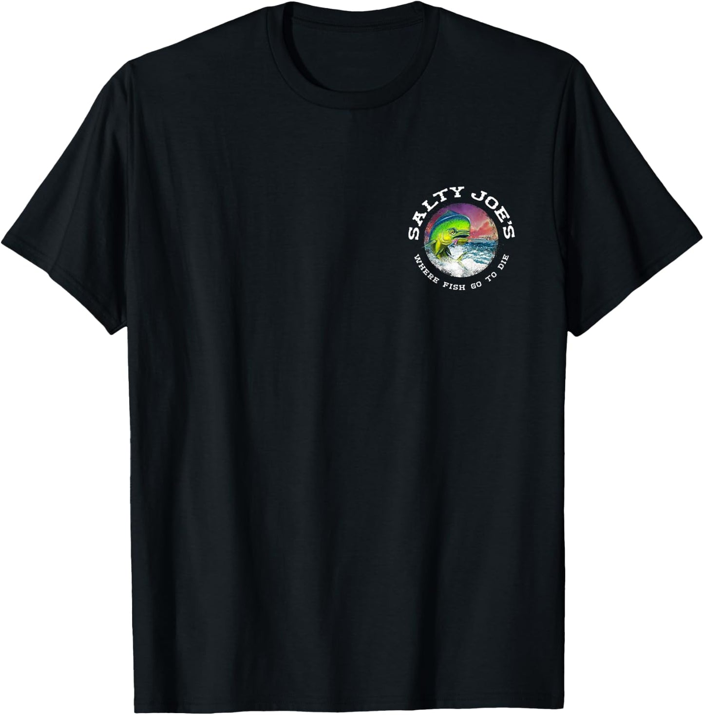 Salty Joe's Fishing Mahi Logo Graphic T-Shirt - T-Shirt | Black