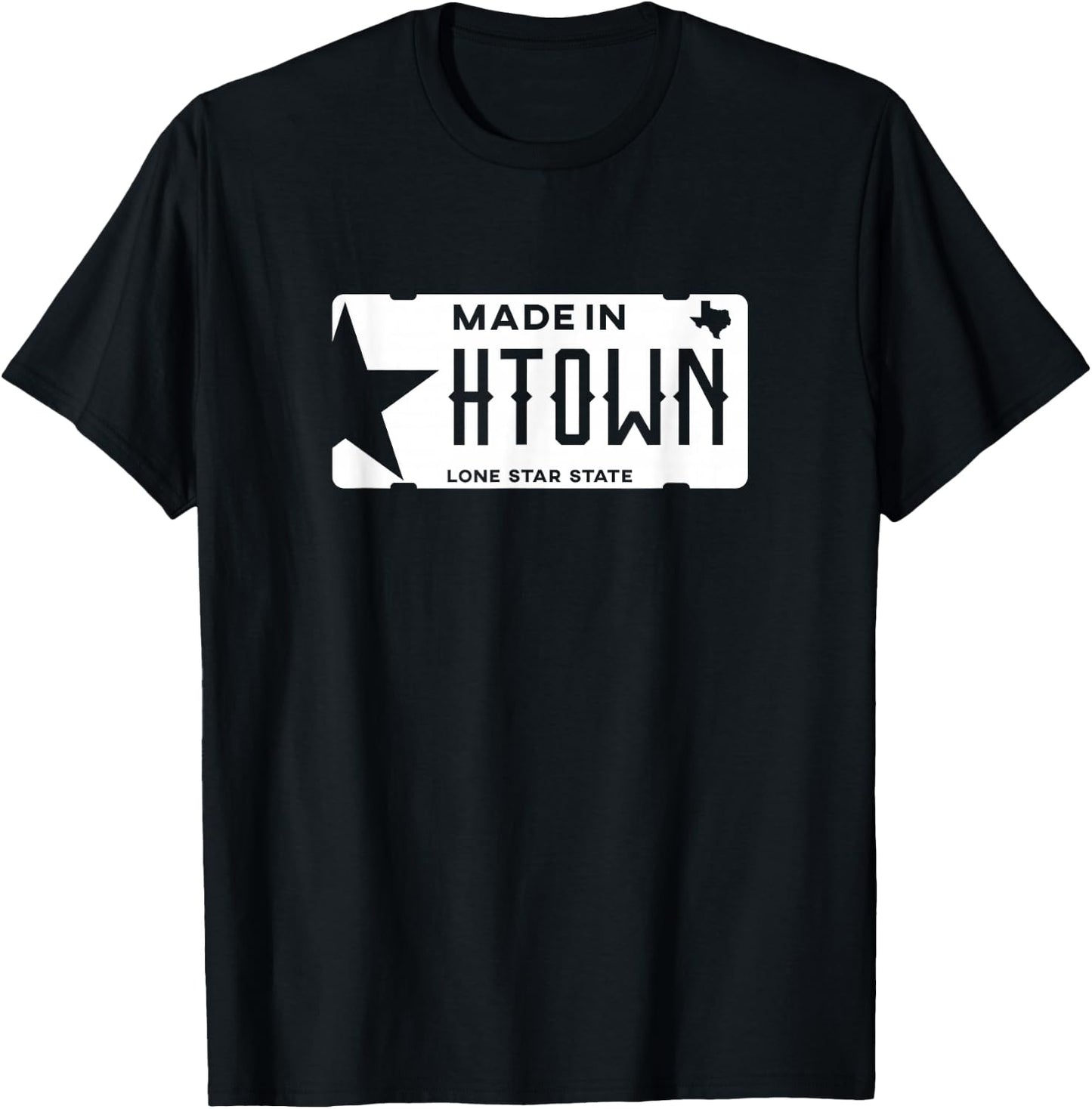 Made in H-Town Born in Houston Texas T-Shirt - T-Shirt | Black