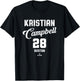 Kristian Campbell 28 Boston Baseball Vintage MLBPA T-Shirt - T-Shirt | Black