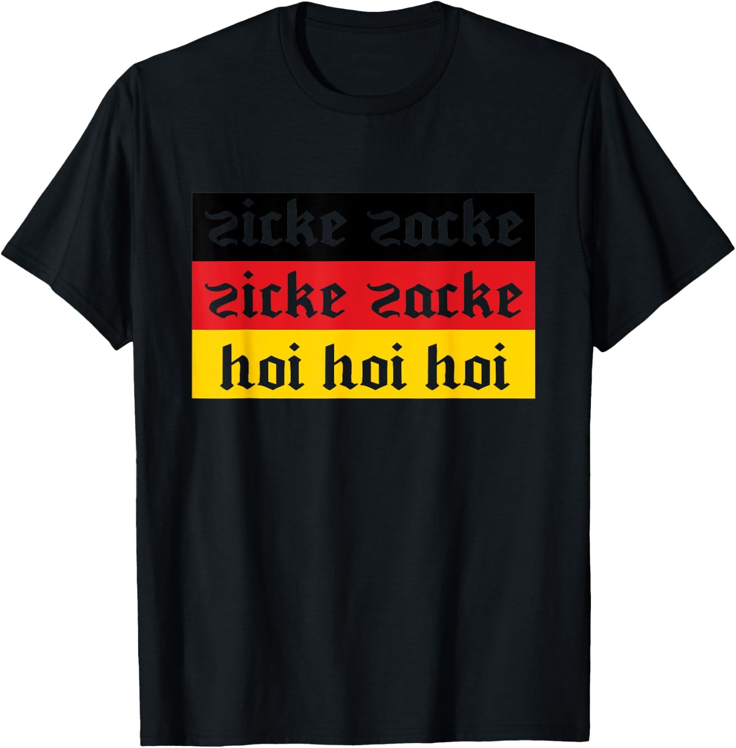 Zicke Zacke Zicke Zacke German Oktoberfest Drinking T-Shirt - T-Shirt | Black