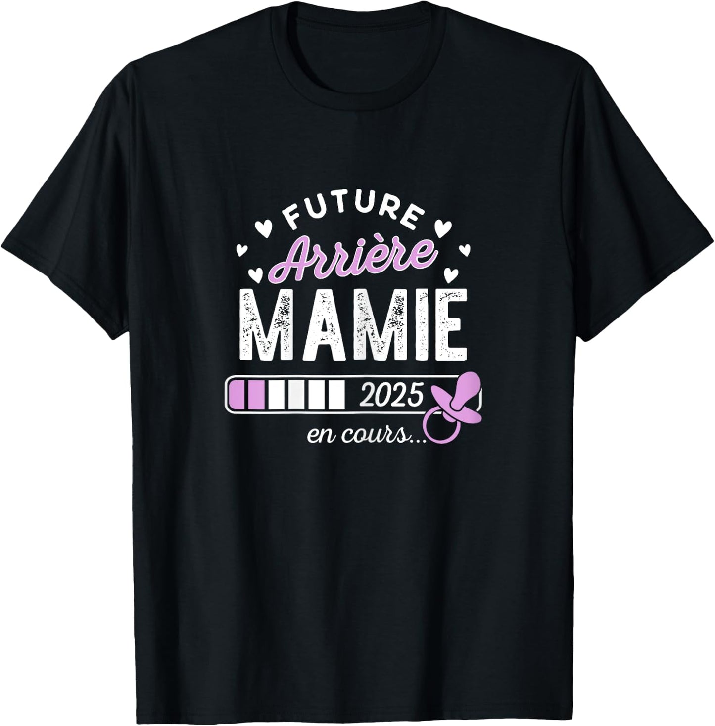 Soon Great Grandma Future Back Granny 2025 , Black, Female X-Small T-Shirt - T-Shirt | Black