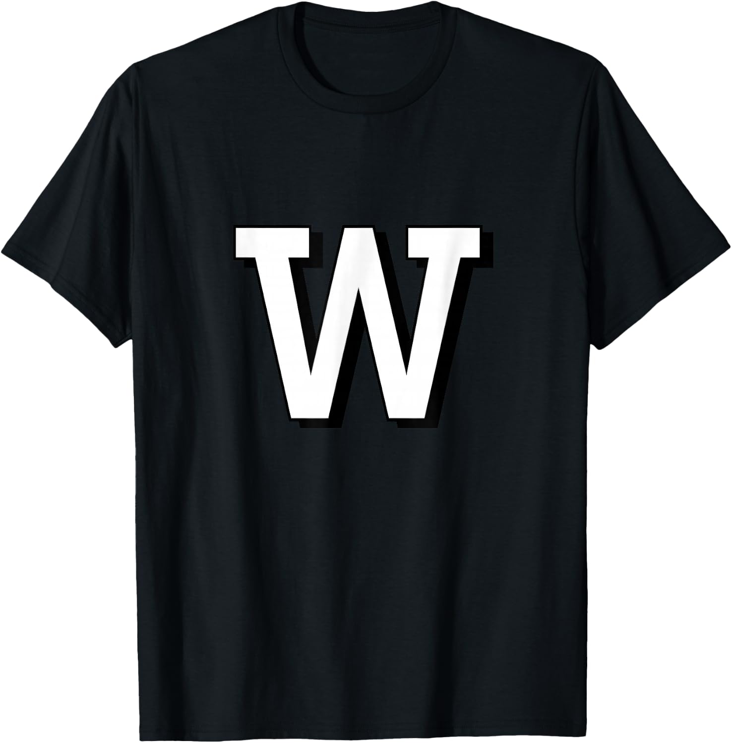 Alphabet - Lettre W T-Shirt - T-Shirt | Black
