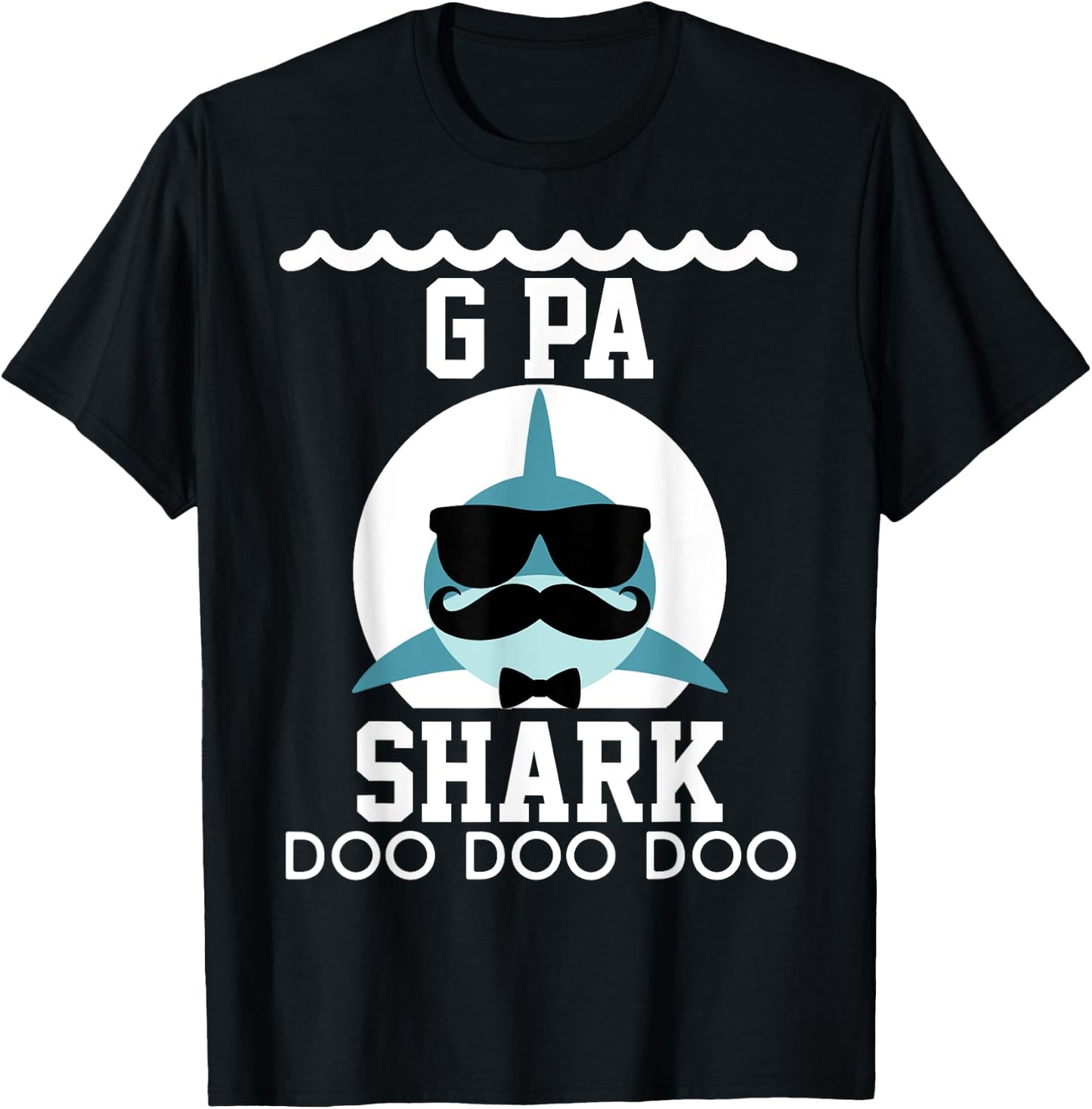 G-Pa Shark shirt Matching Family Shirts Shark T-Shirt - T-Shirt | Black