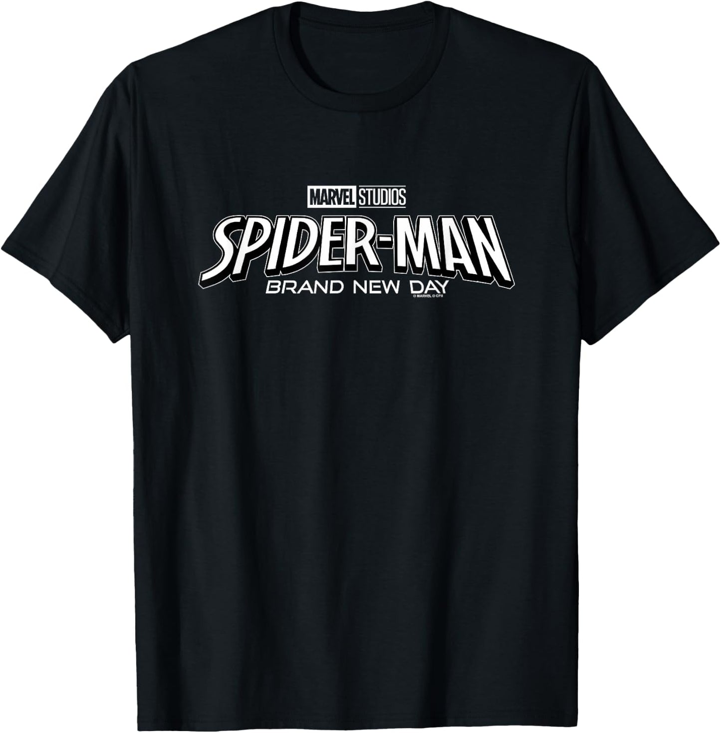 Marvel Spider-Man Day Simple Bold Movie Logo T-Shirt - T-Shirt | Black