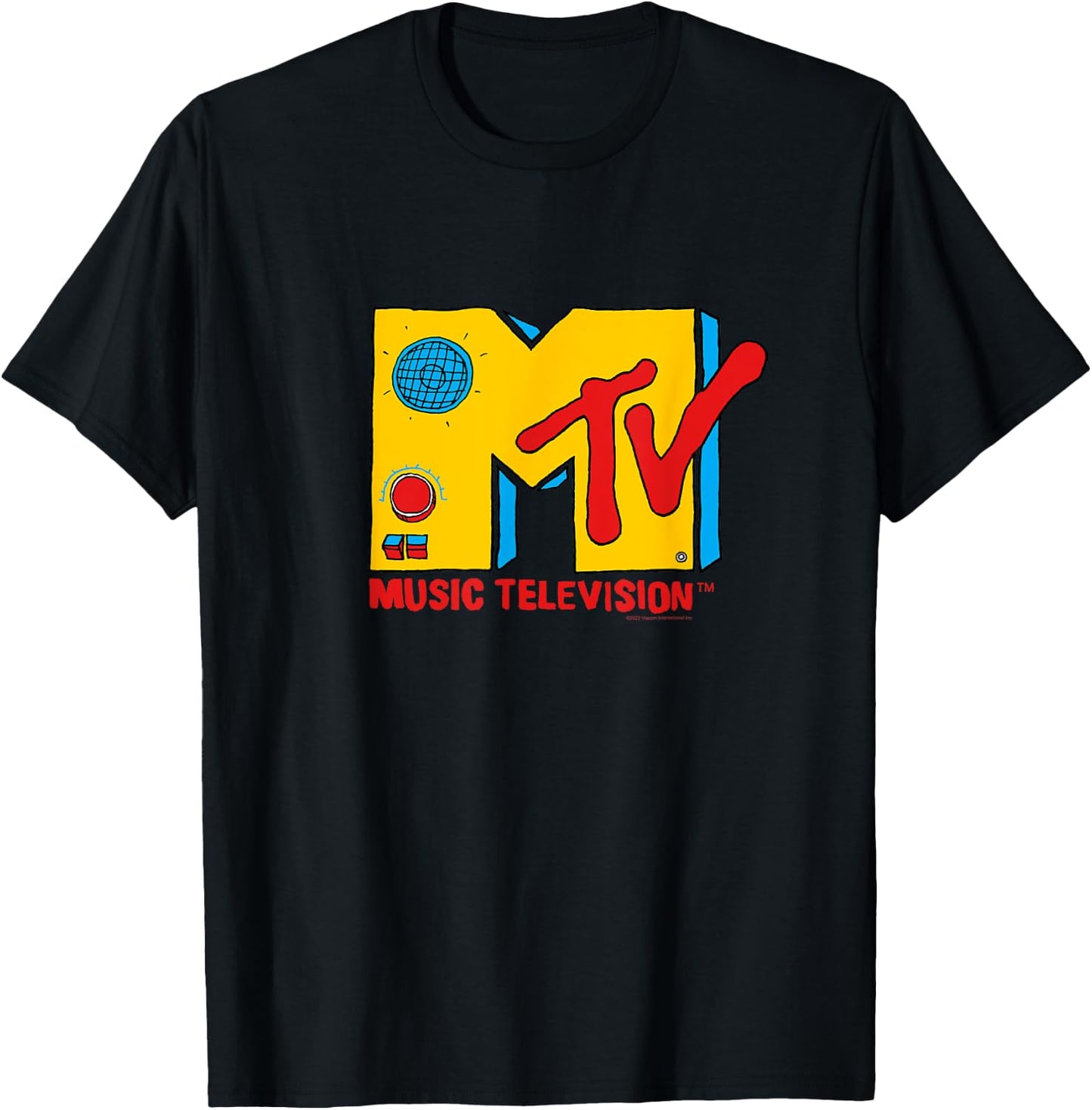 MTV Logo Retro Boombox , black T-Shirt - T-Shirt | Black