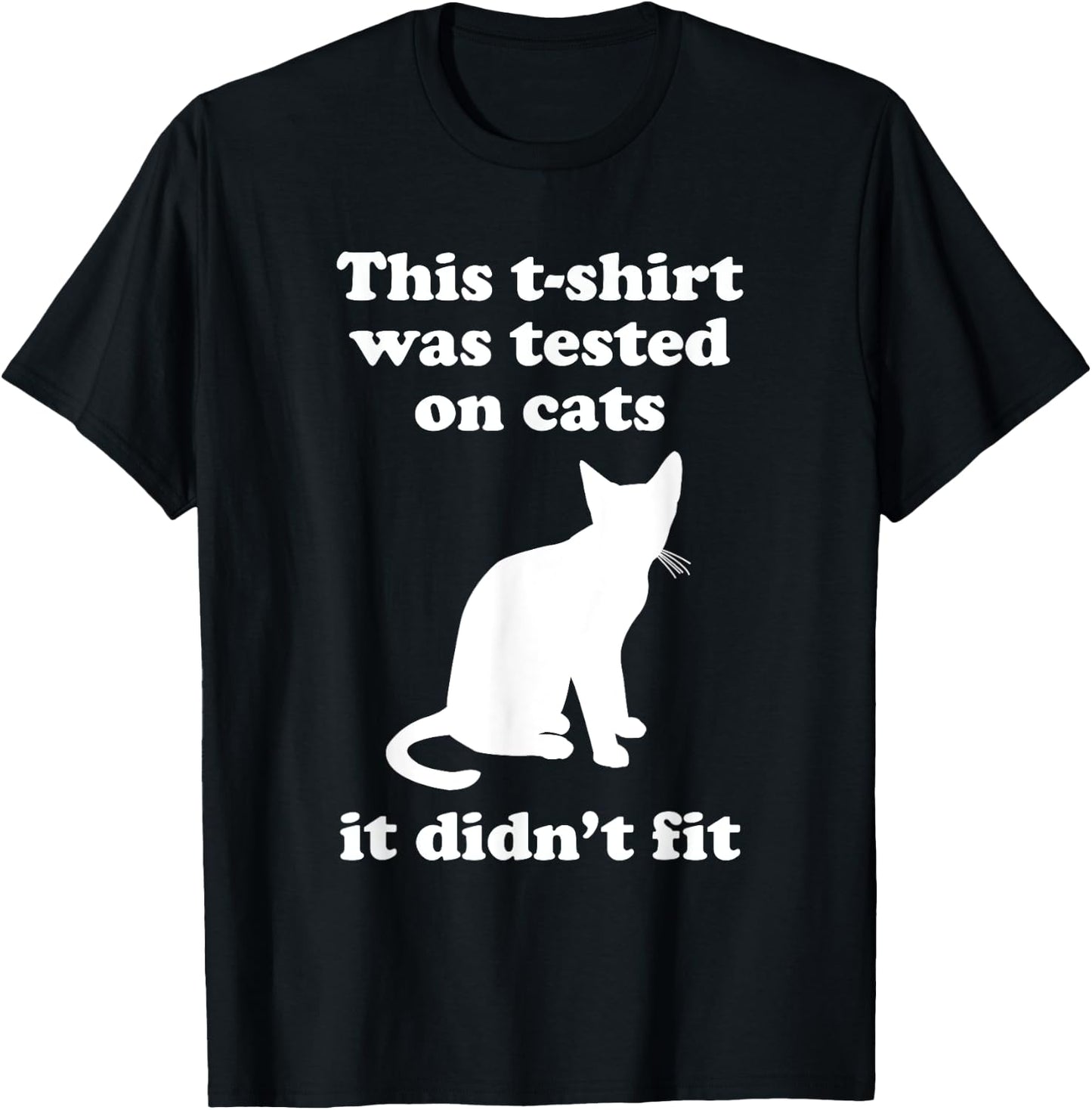Funny Cat Gift Women Boys or Girls Sarcastic T-Shirt - T-Shirt | Black