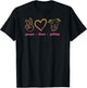 Love My Pitbull Pitbull Mom Gift PEACE LOVE PITTIES T-Shirt - T-Shirt | Black