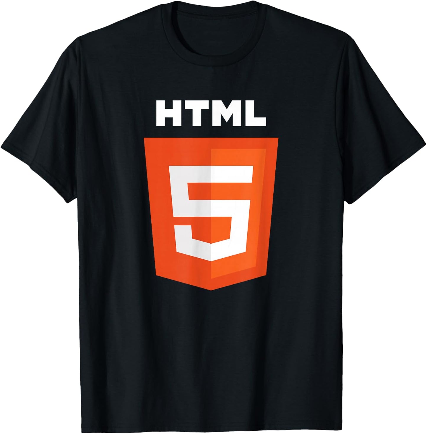 HTML5 HTML Logo, Web Designer Frontend Software Engineer T-Shirt - T-Shirt | Black