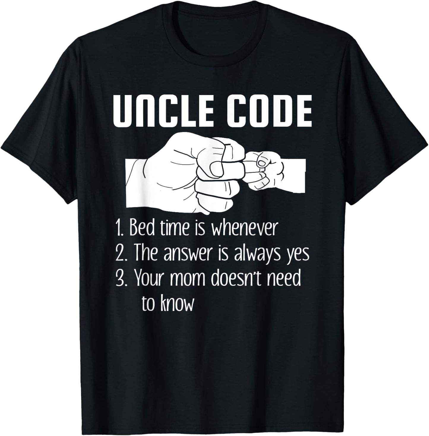 Uncle Code Bedtime is Whenever T-Shirt - T-Shirt | Black