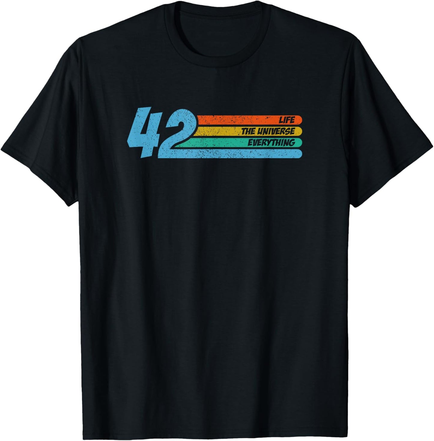 42 The Answer Life Universe And Everything Funny Physics , black T-Shirt - T-Shirt | Black