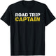 Road Trip Captain 2019 Rv Summer Camping Travel T-Shirt - T-Shirt | Black