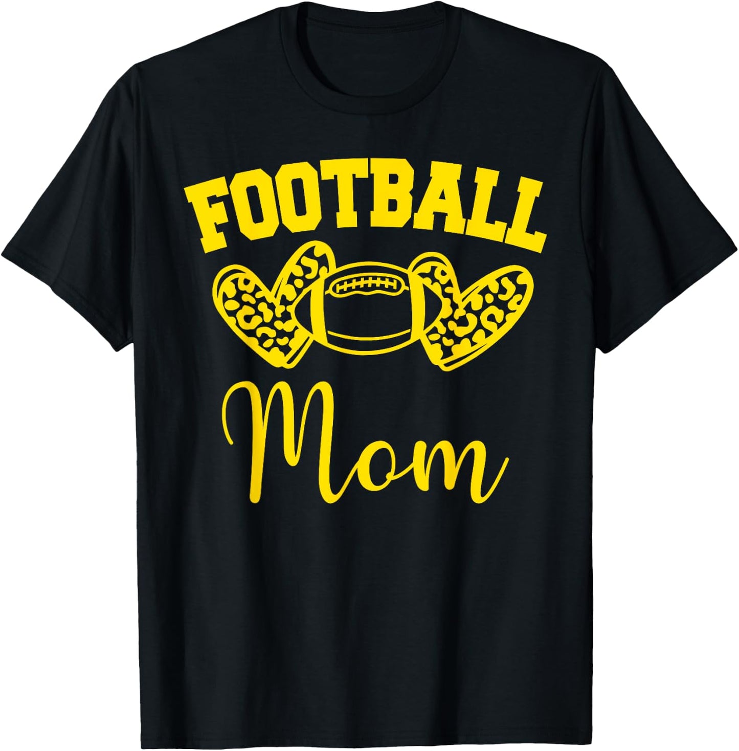 American Football Mom Football Family Matching T-Shirt - T-Shirt | Black