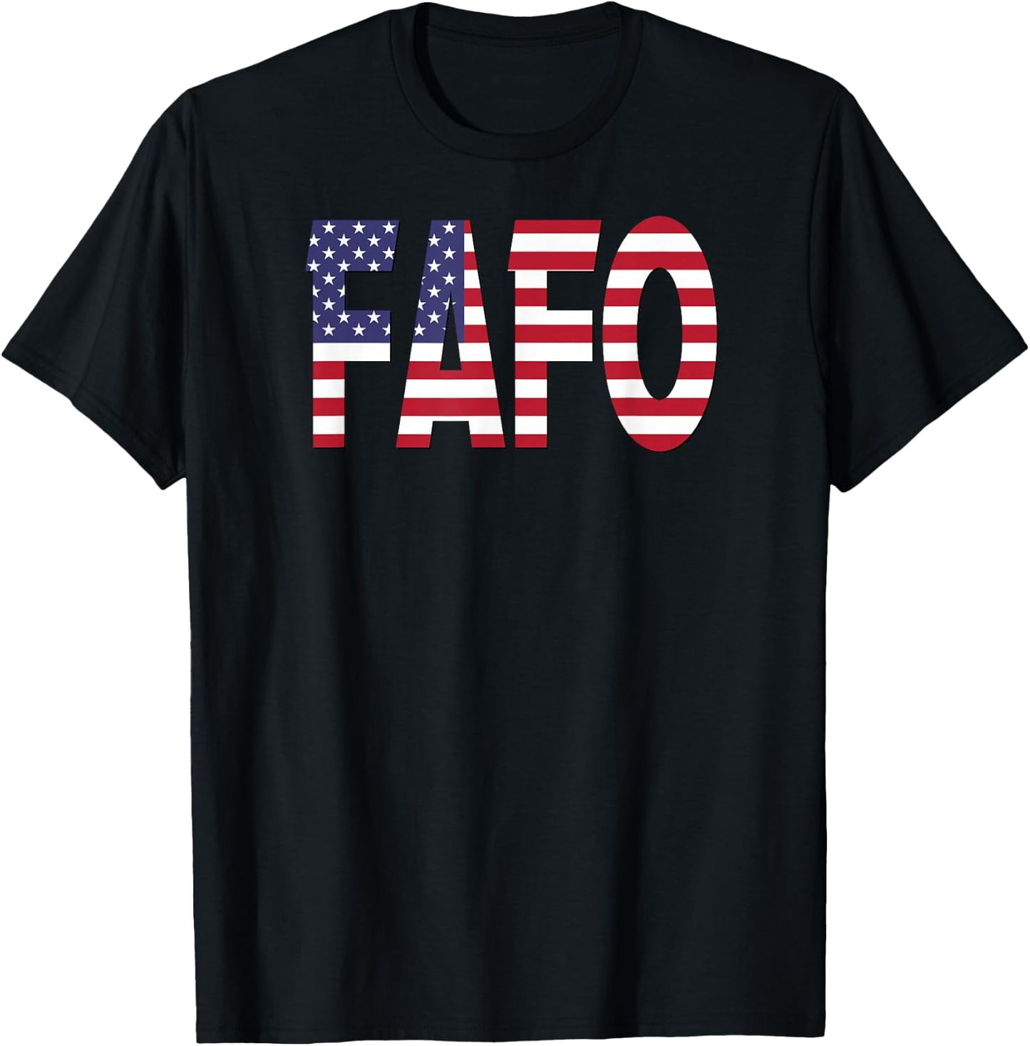 FAFO American Flag T-Shirt - T-Shirt | Black