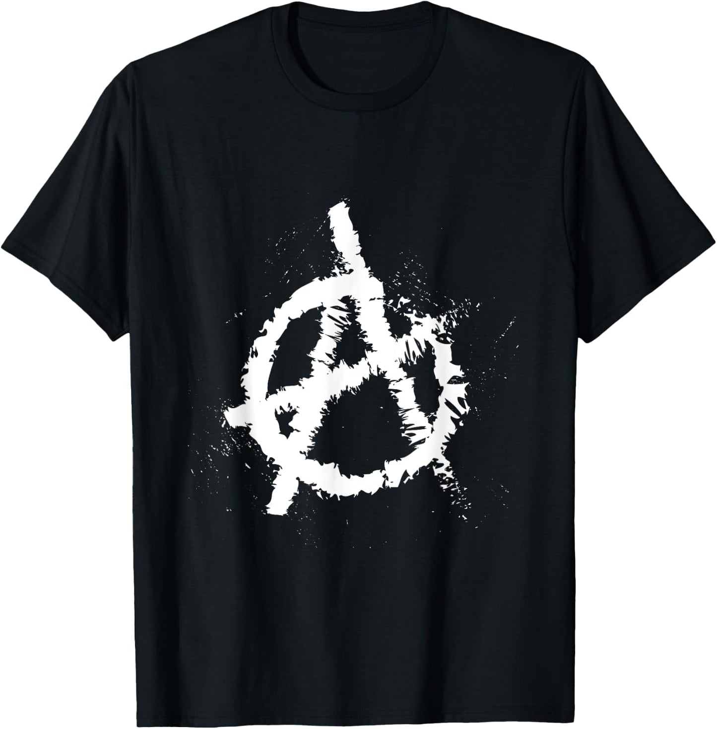 Anarchy Symbol Anarchy Punk Graffiti Punk Rock , black T-Shirt - T-Shirt | Black