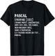 Man Humor Name Custom Pascal Definition T-Shirt - T-Shirt | Black
