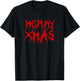 MERRY XMAS Heavy Metal Christmas Death Metal Retro Parody , Black, S T-Shirt - T-Shirt | Black