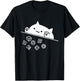 Niedliche Katze Gamer RPG Spiel Regenbogen Würfel Nerdy Männer Frauen Kinder T-Shirt - T-Shirt | Black