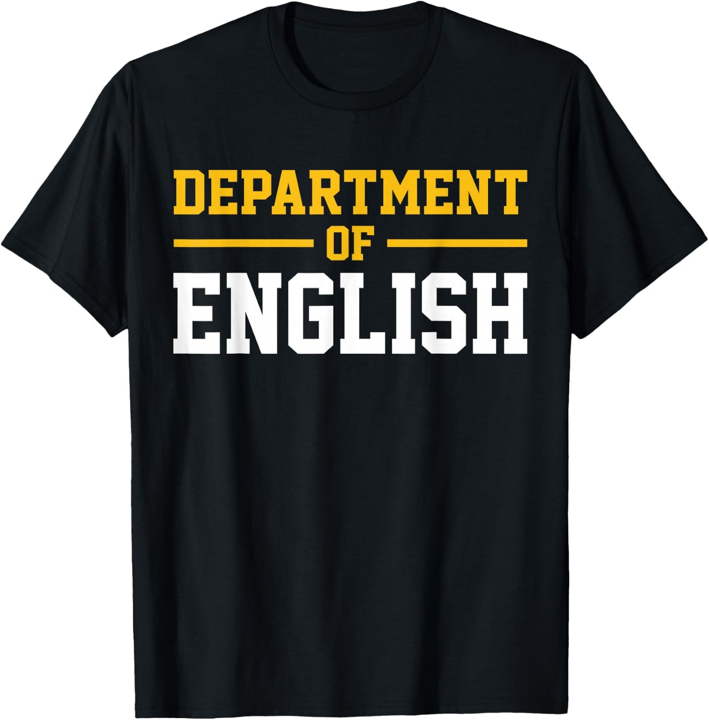 Department of English T-Shirt - T-Shirt | Black