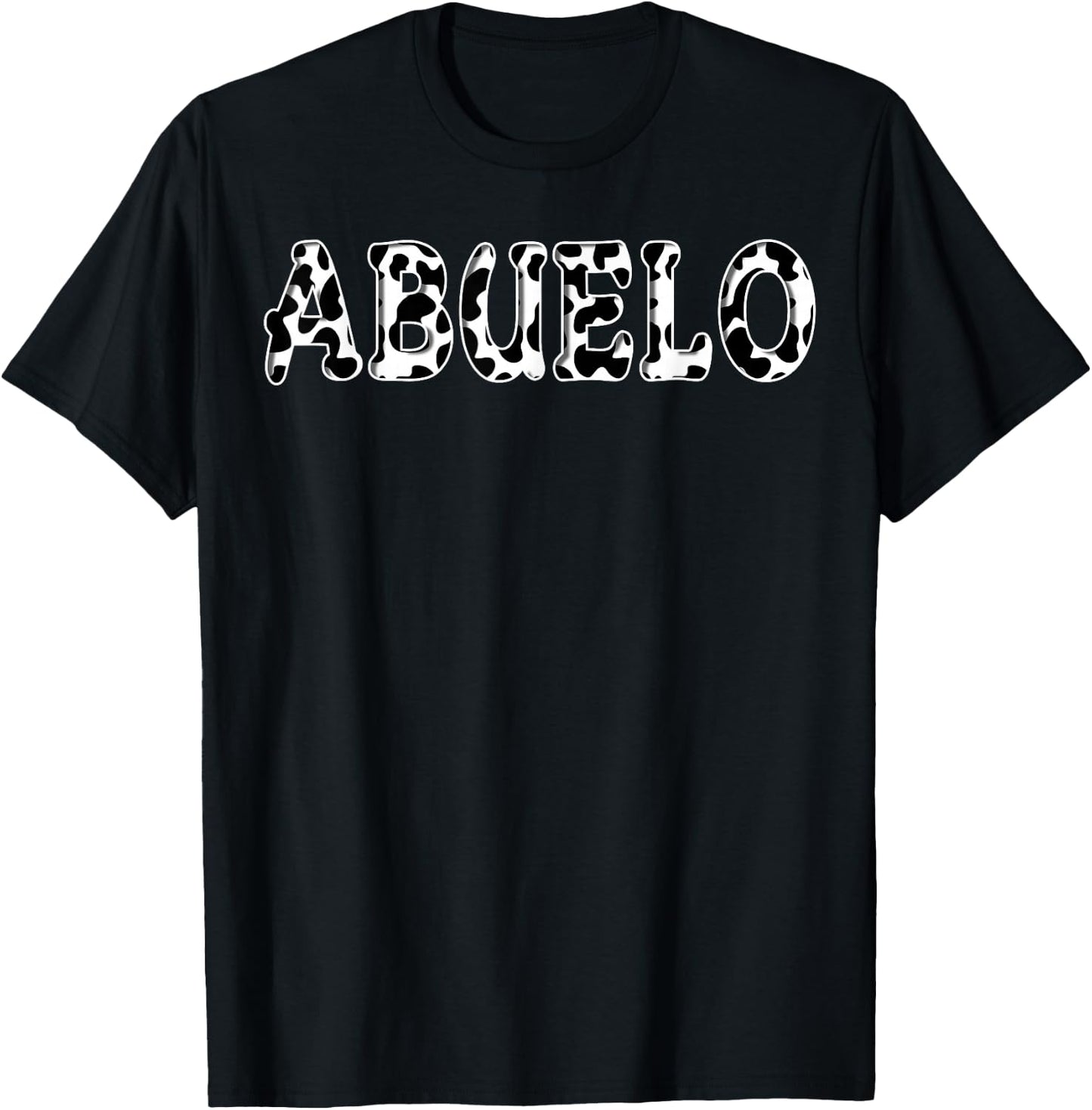 Cow Abuelo Birthday Family Matching Girl Boy Farm Birthday T-Shirt - T-Shirt | Black