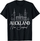 Auckland New Zealand City Skyline Map Travel T-Shirt - T-Shirt | Black