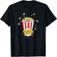 Popcorn | Movies Cinema | Food Snack T-Shirt - T-Shirt | Black