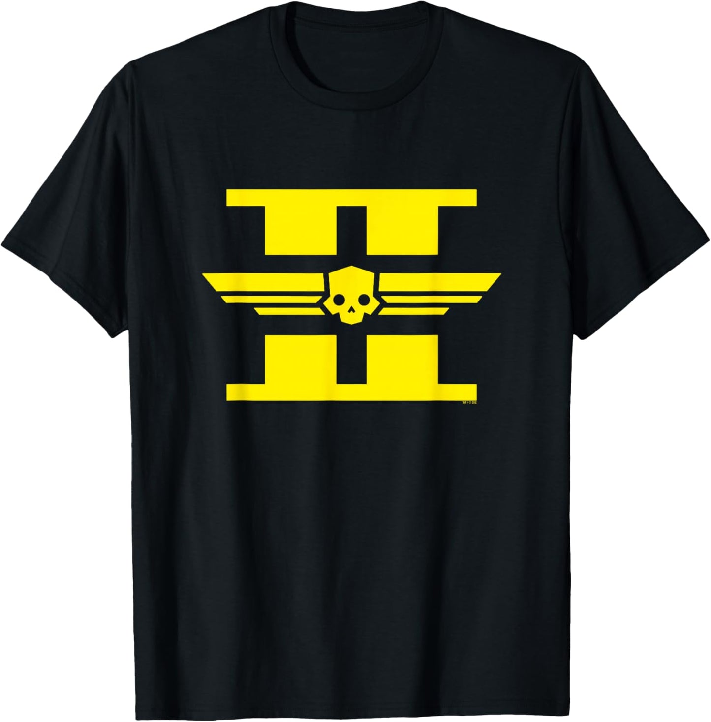 Helldivers 2 Sony PlayStation Video Game Yellow Symbol Logo T-Shirt - T-Shirt | Black