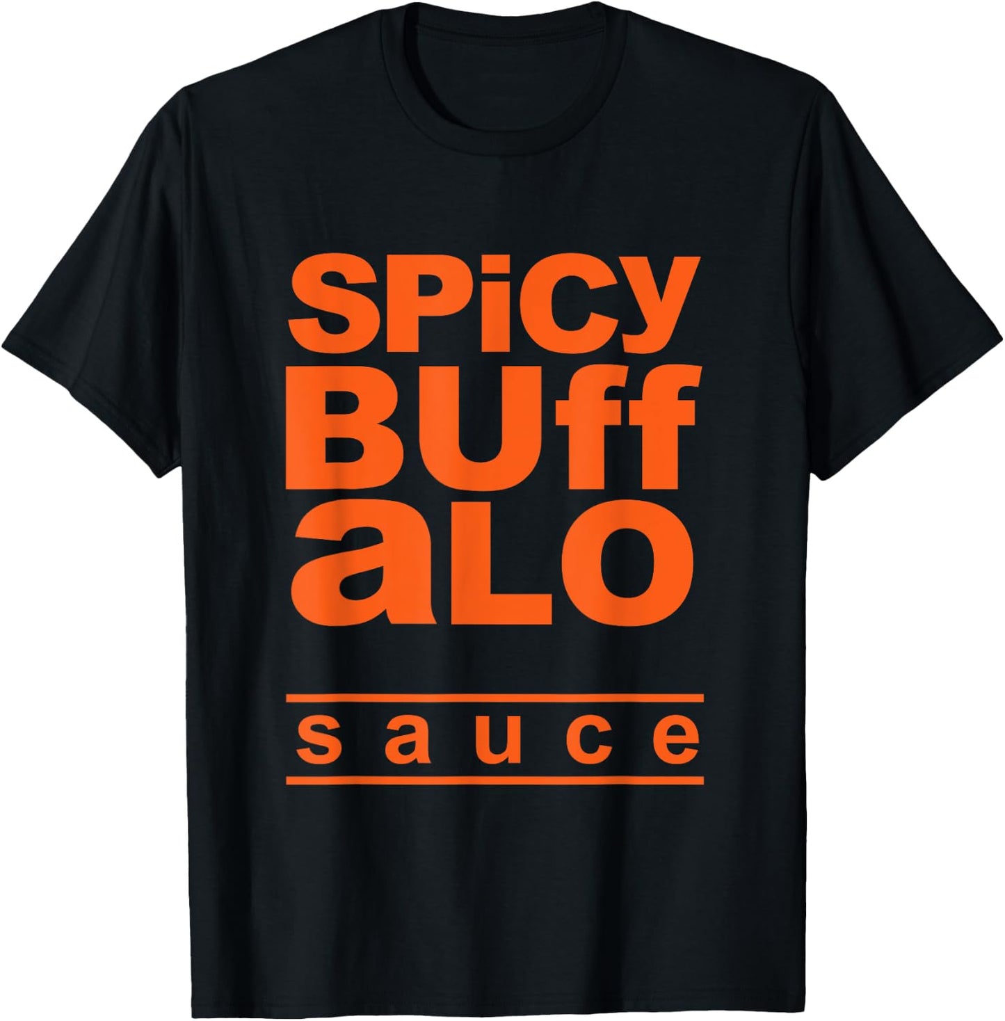 Spicy Buffalo Sauce Easy Halloween Costume Simple Group T-Shirt - T-Shirt | Black