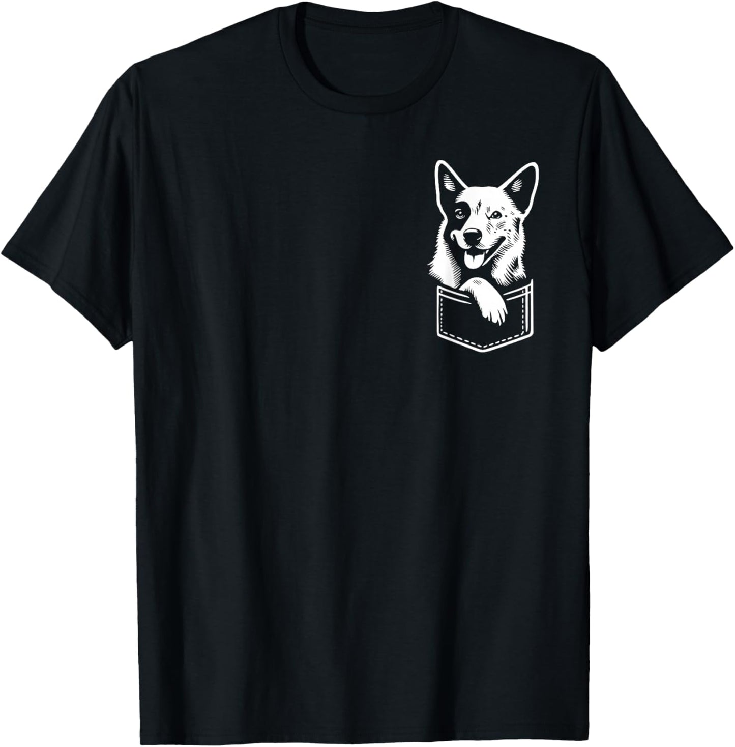 Scouting Australian Cattle Dog Graphic Design T-Shirt - T-Shirt | Black