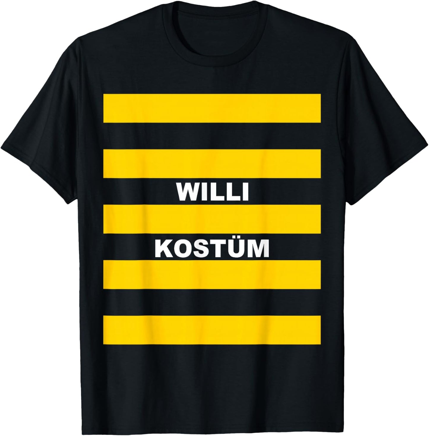 Bee Costume Willi Bee Costume Couple Costume Bee Carnival , black T-Shirt - T-Shirt | Black