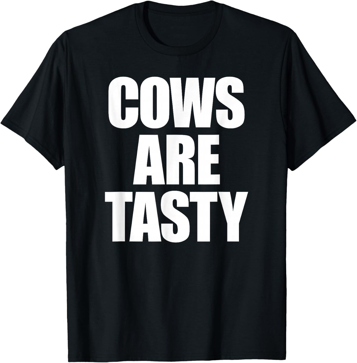 Cows Are Tasty Carnivore Diet T-Shirt - T-Shirt | Black