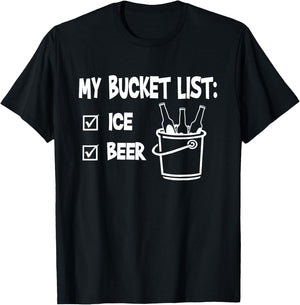My bucket list ice and beer T-Shirt - T-Shirt | Black