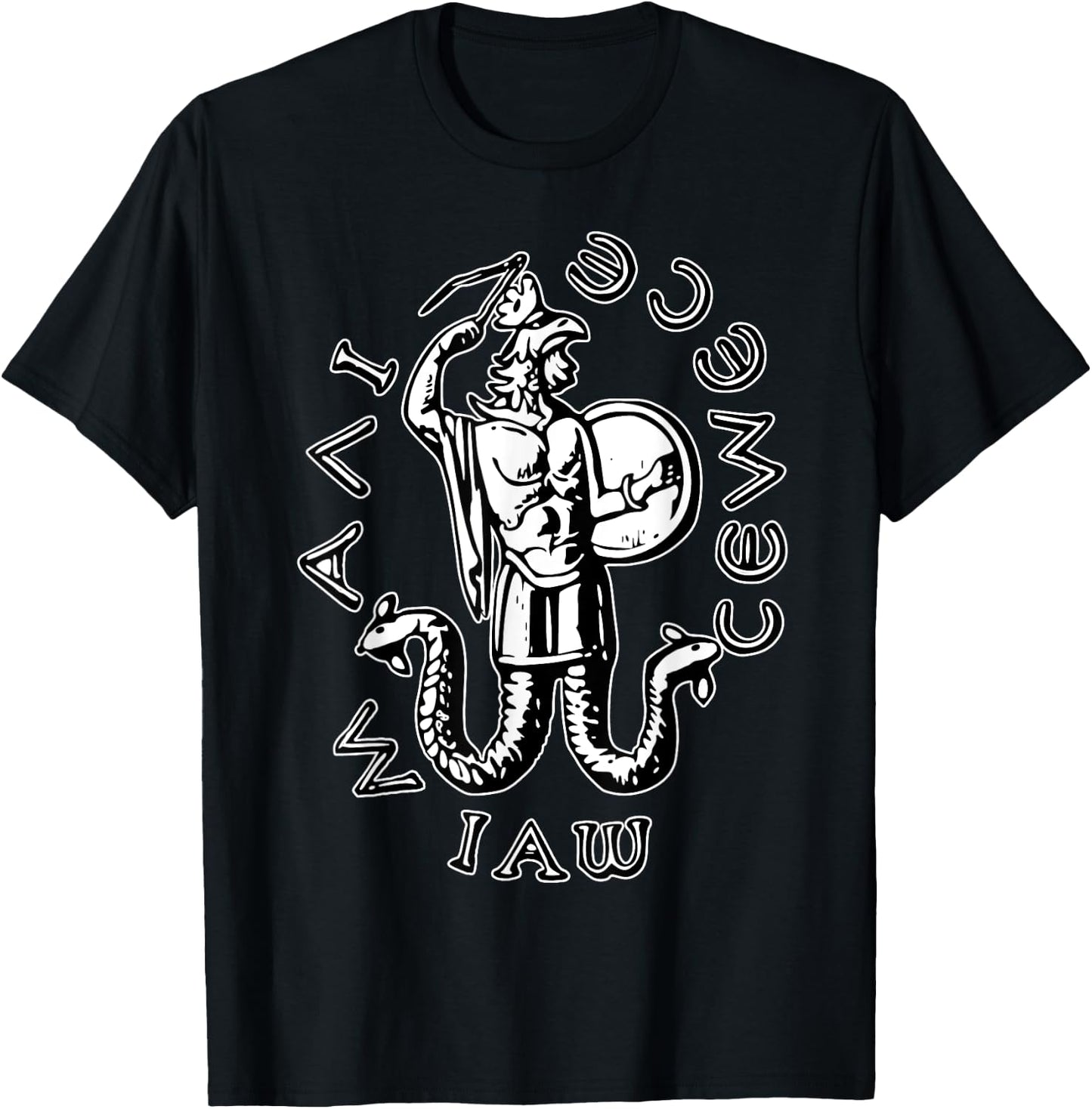 Abraxas God IAO, God GAIO Black T-Shirt - T-Shirt | Black