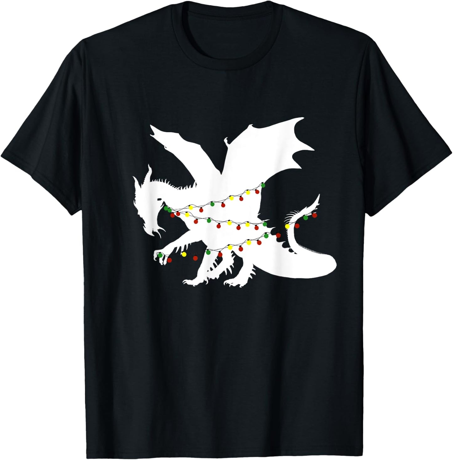 Christmas Dragon T-Shirt - T-Shirt | Black