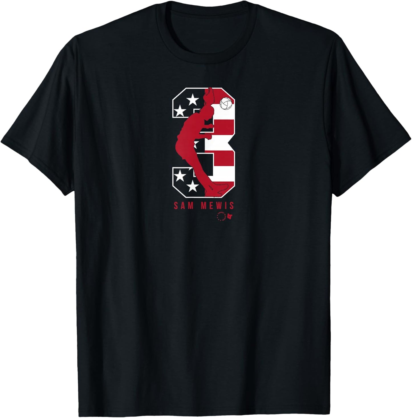 Sam Mewis 3: USWNT Players Association - USA Soccer T-Shirt - T-Shirt | Black
