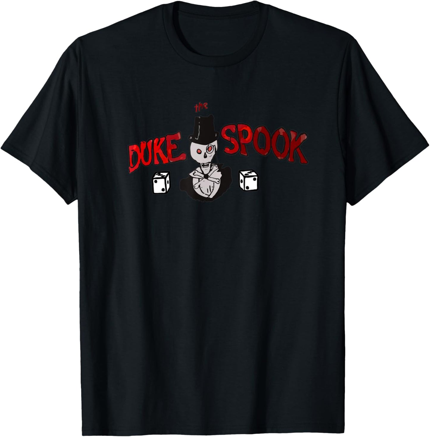 Duke the Spook. WWII Bomber Nose art T-Shirt - T-Shirt | Black