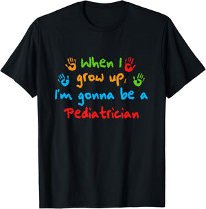 Future Children Doctor Pediatric Doctor When I Grow Up T-Shirt - T-Shirt | Black