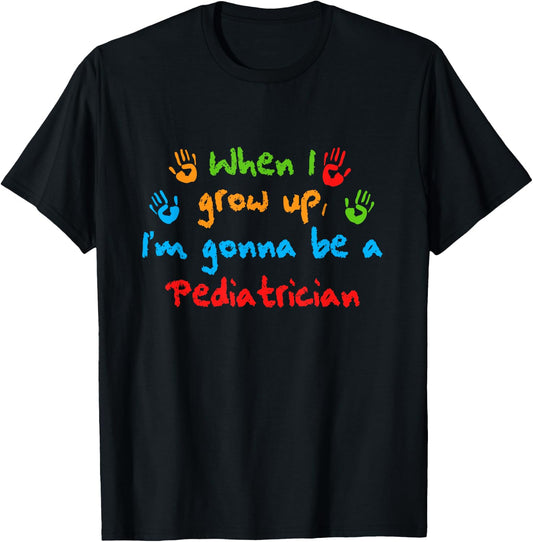 Future Children Doctor Pediatric Doctor When I Grow Up T-Shirt - T-Shirt | Black