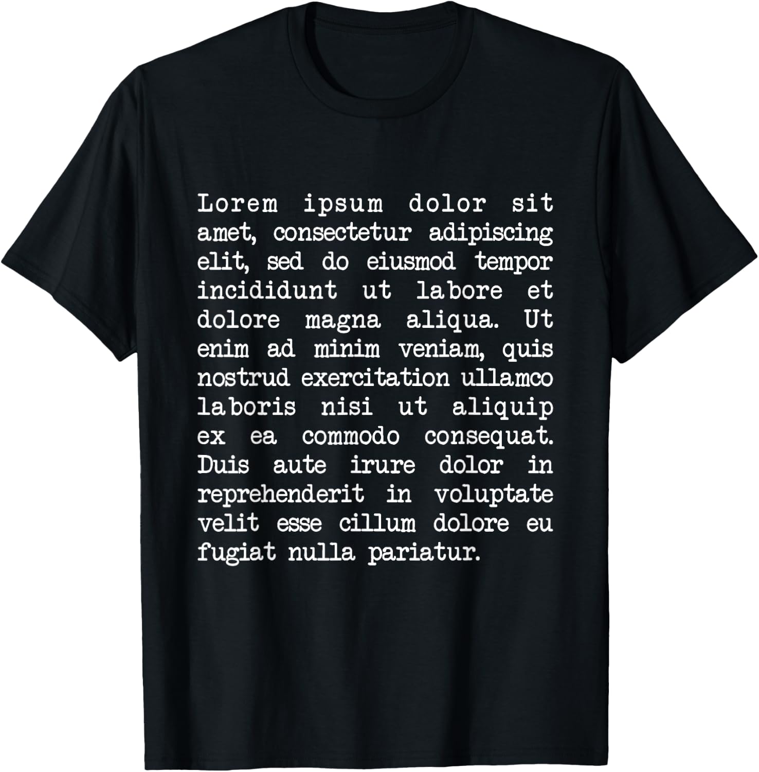Lorem Ipsum T-Shirt - T-Shirt | Black