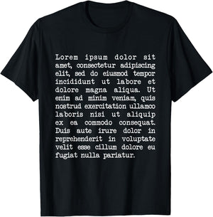 Lorem Ipsum T-Shirt - T-Shirt | Black