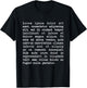 Lorem Ipsum T-Shirt - T-Shirt | Black