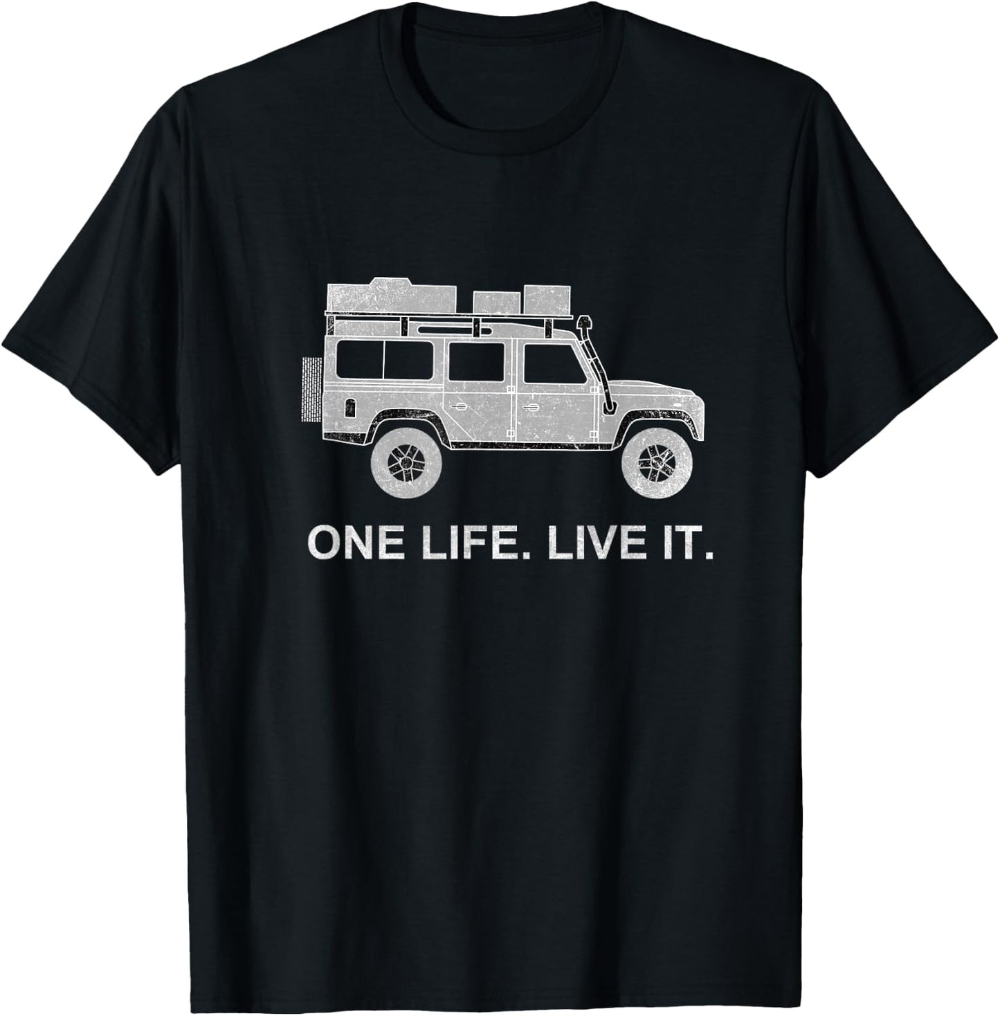 Roof Tent Defender Off-Road 4x4 Travel Vehicle T-Shirt - T-Shirt | Black