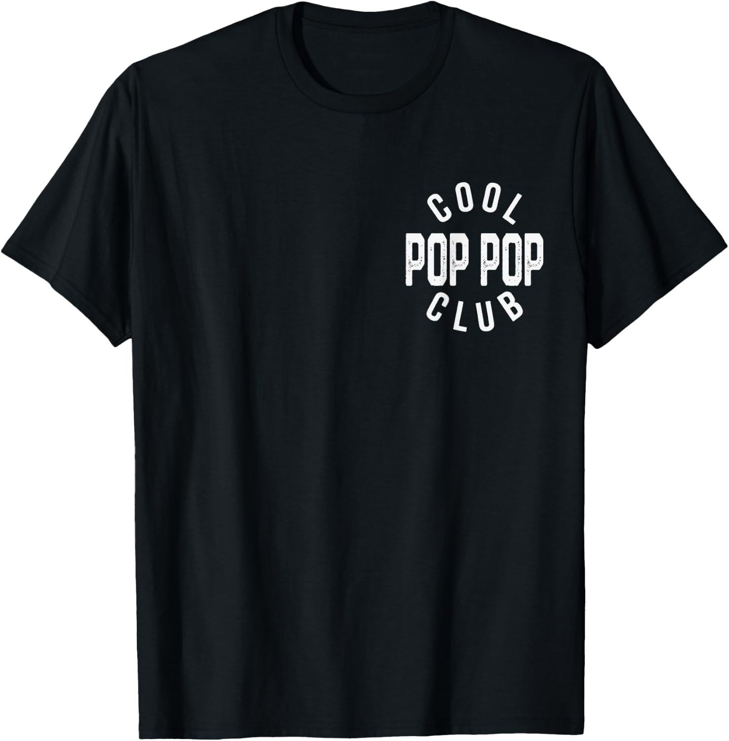 Cool Pop Pop Club Retro Vintage Graphic T-Shirt - T-Shirt | Black