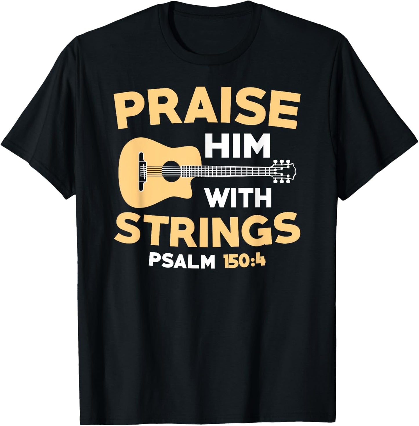 Christian Music Church Guitar Bass Jesus Rock Gift T-Shirt - T-Shirt | Black