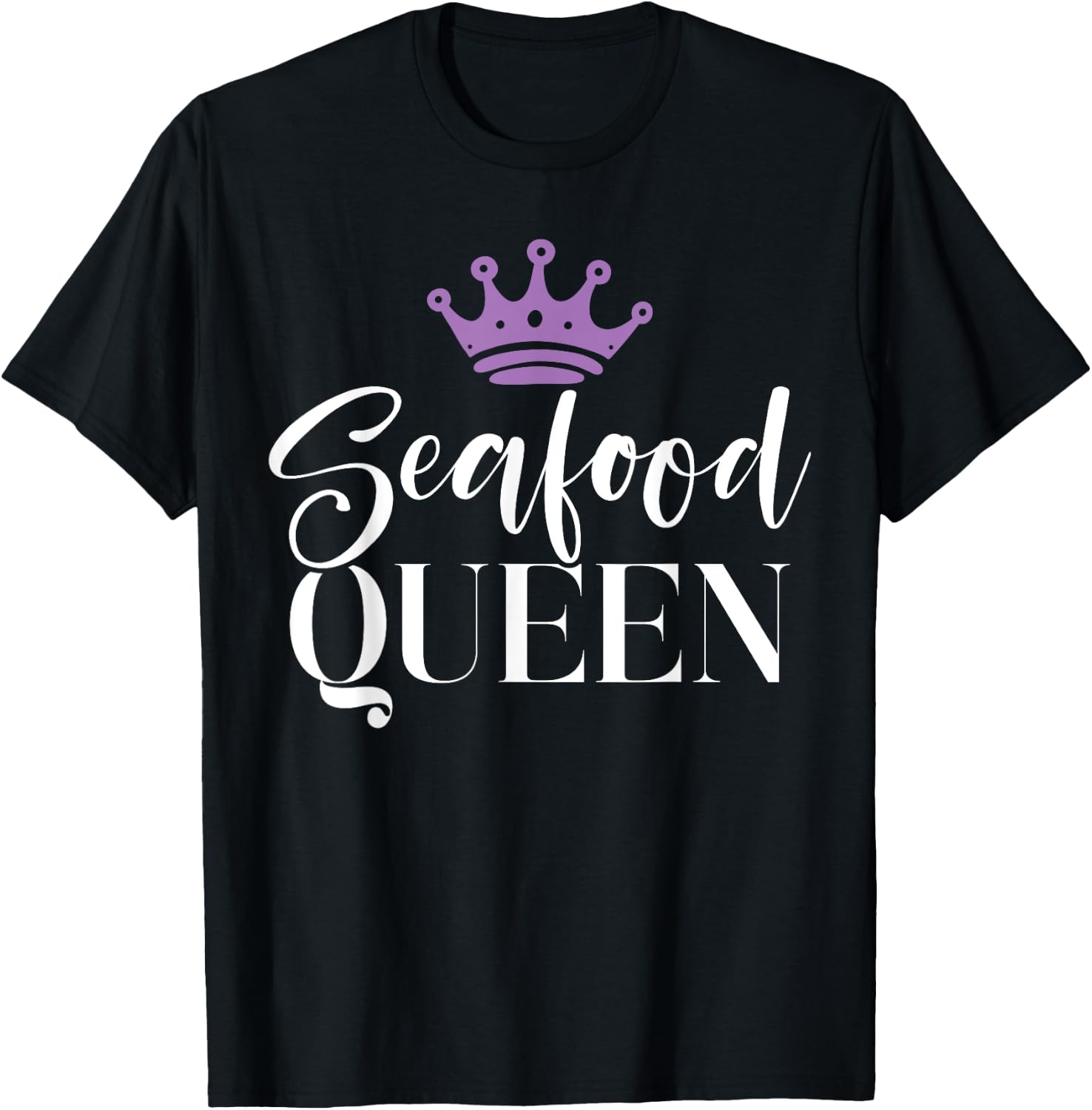 Seafood Queen T-Shirt - T-Shirt | Black