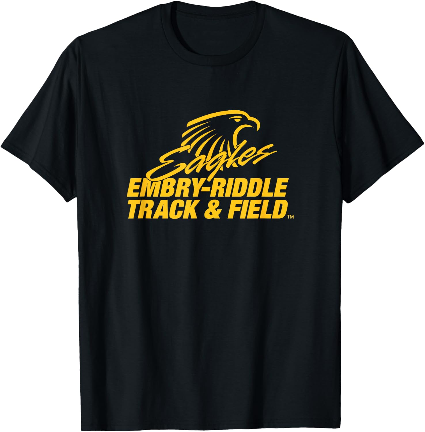 Embry-Riddle Aeronautical Eagles c Sports Fan T-Shirt - T-Shirt | Black