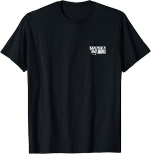 Montana Minimalist Badge Patch Line Art T-Shirt - T-Shirt | Black