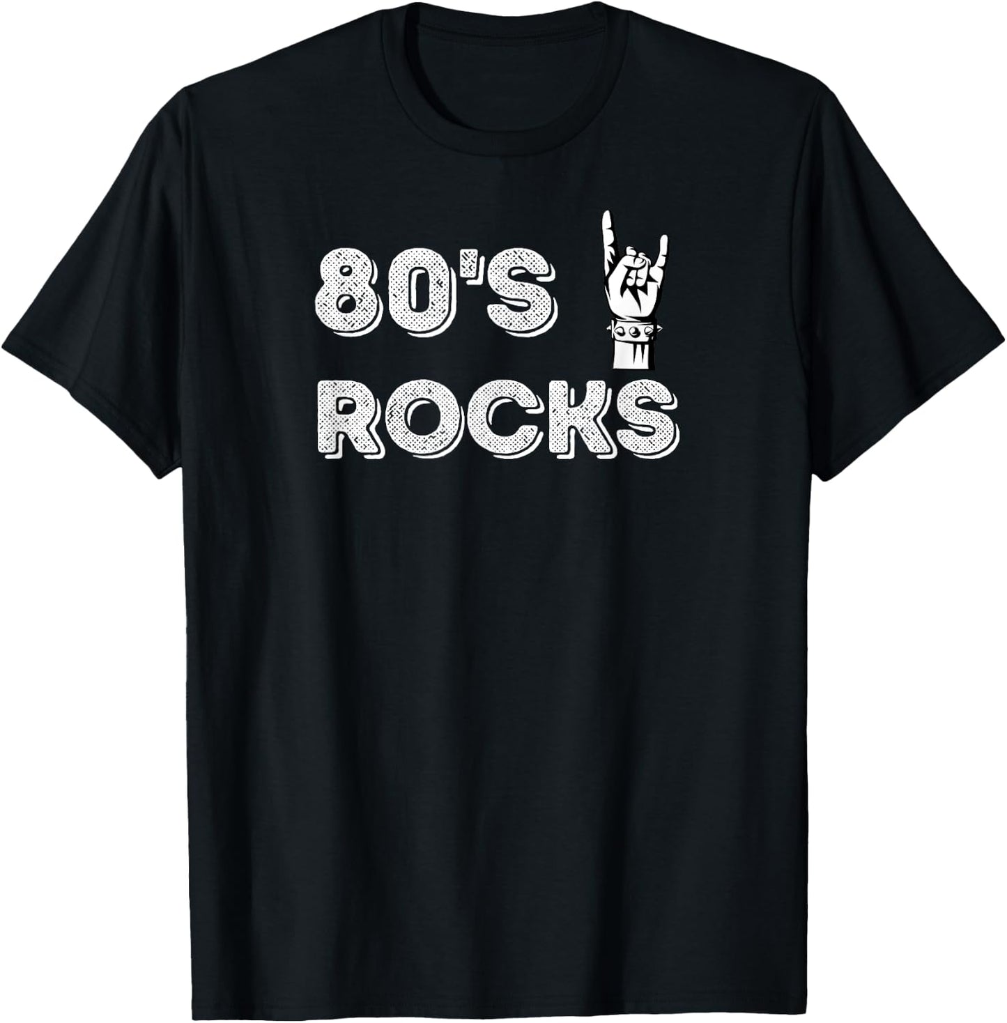 80's Rocks Vintage Rock And Roll T-Shirt - T-Shirt | Black