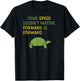 Keep Moving Forward Turtle - Positive Motivational Message T-Shirt - T-Shirt | Black