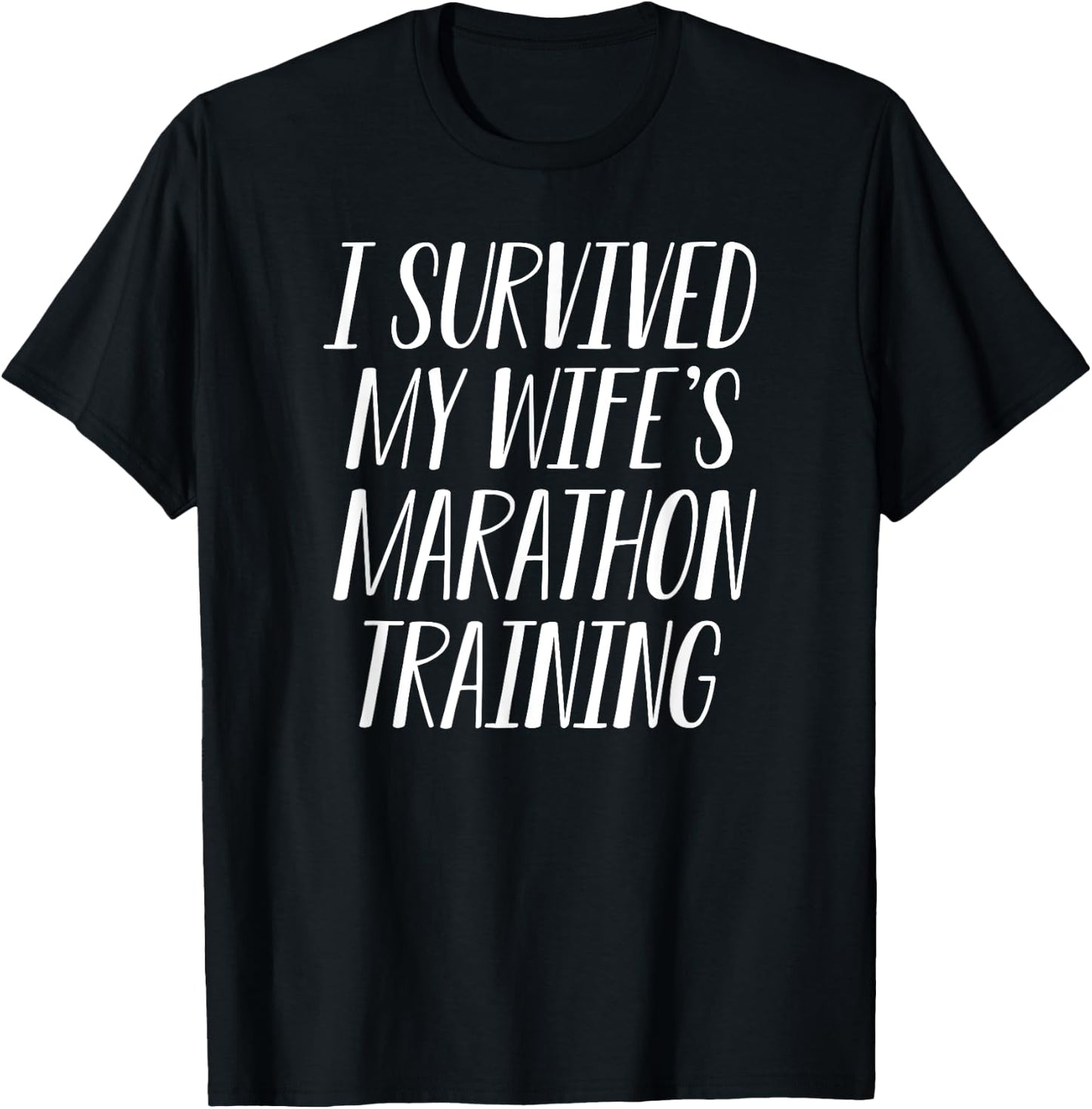 Funny Spectator Marathon Survivor Shirt for Husbands T-Shirt - T-Shirt | Black